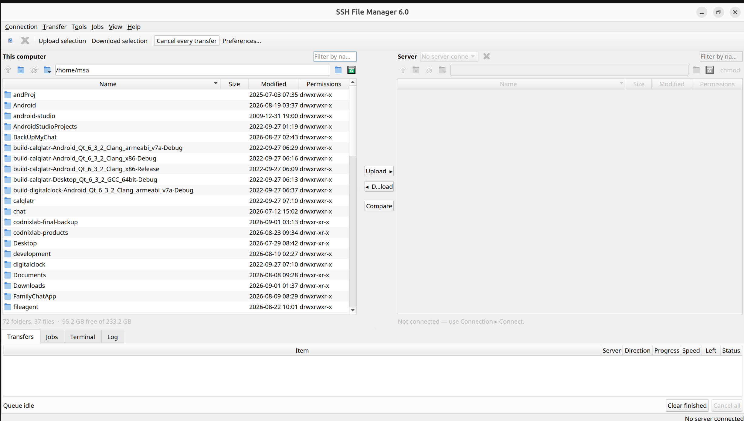 SSl File Manager linux App